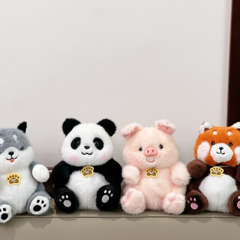 非常宝贝正版圆圆熊猫公仔毛绒玩具浣熊玩偶安抚猪布娃娃儿童礼物