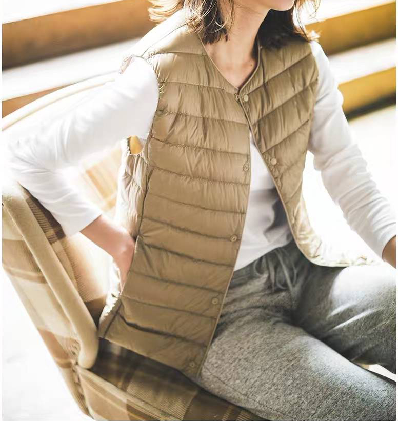 工厂高端尾单收纳马甲女春秋羽绒