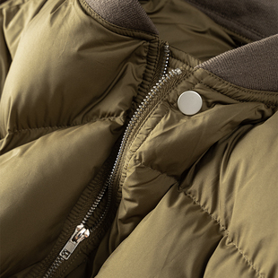 5J51 棒球领外套秋冬新女D春天家H 腔调 北欧A字面包羽绒服