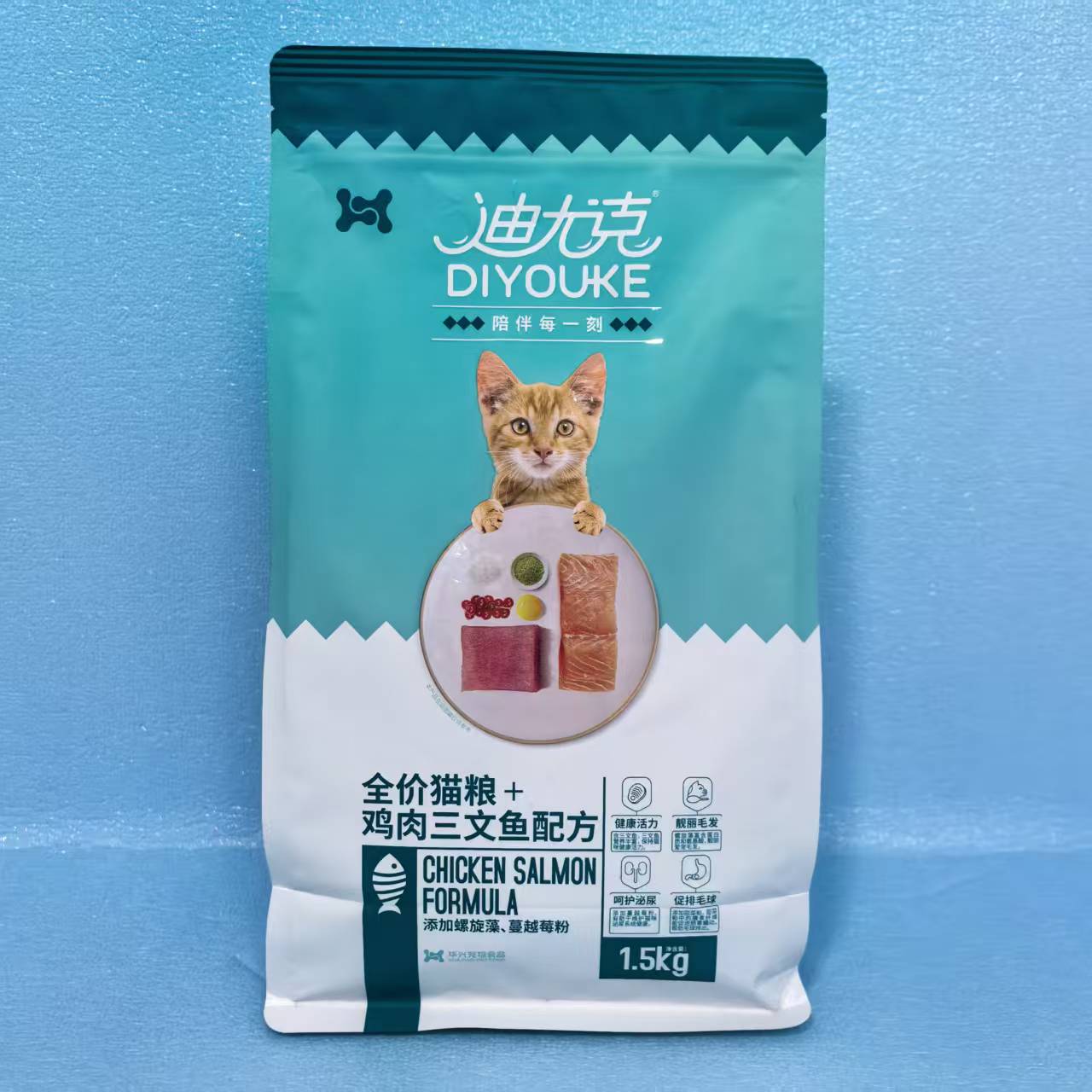 迪优克全价猫粮1.5kg成幼猫3斤图片