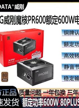 威刚XPG魔核600W/750W铜牌黑白色电源ATX台式游戏主机直出电源