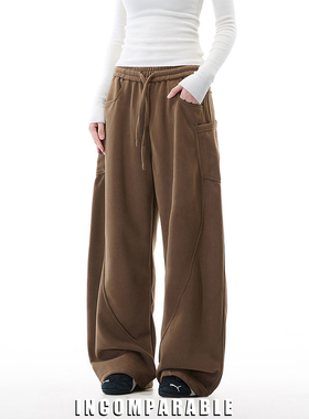 【iN】中性潮牌解构多口袋垂感松弛感宽松卫裤慵懒风运动休闲长裤