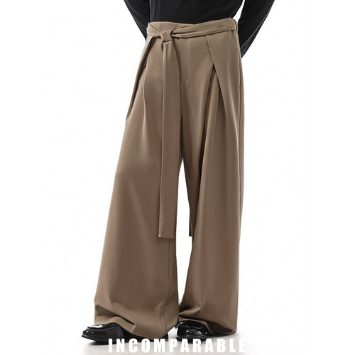 田栩宁同款老钱风立体裁剪西裤