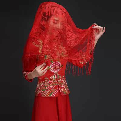 结婚婚庆用品中式刺绣婚礼道具大红盖头纱巾新娘嫁妆蕾丝蒙头帕巾在类目 节庆用品/礼品, 其它节庆用品中 - 来自Buy2taobao.com提供专业的淘宝代购服务