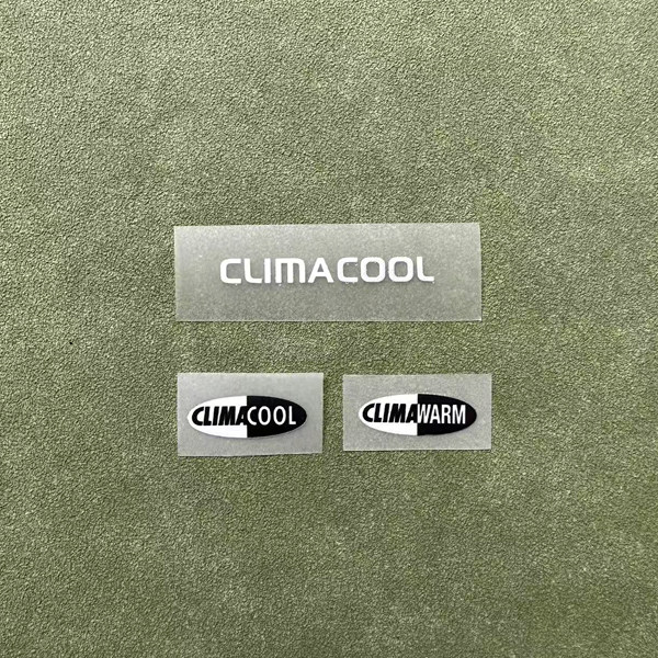 阿迪清风透气系列烫印标logo球衣印花CLIMACOOL WARM服装面料标识