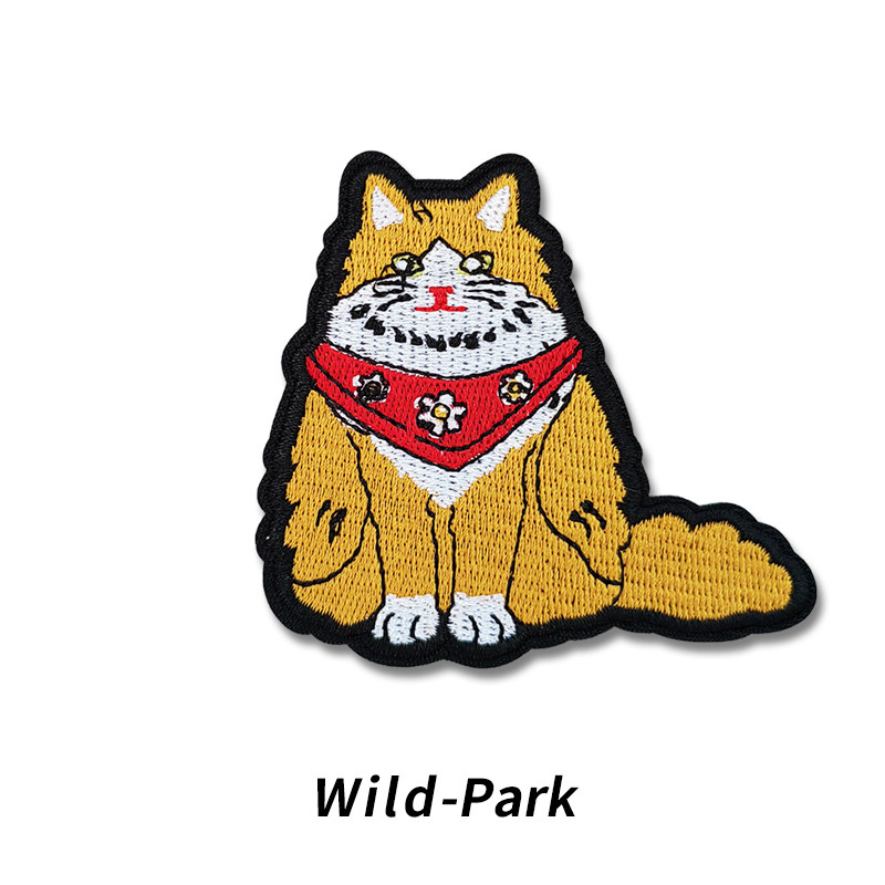 卡通猫咪刺绣布贴魔术贴徽章牛仔T恤背包DIY装饰修补破洞补丁手缝