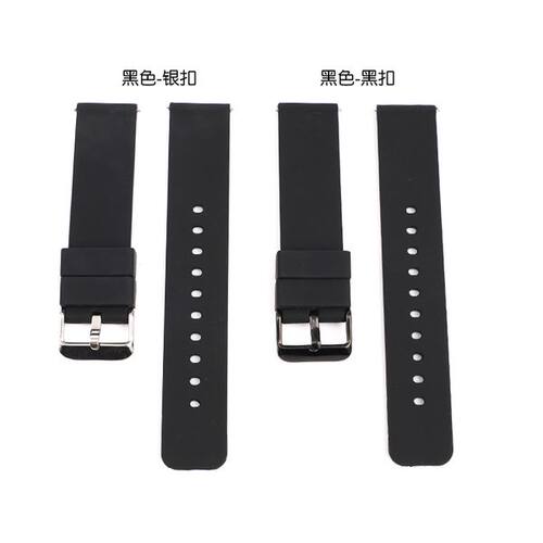 硅胶橡胶表带运动防水平口表带