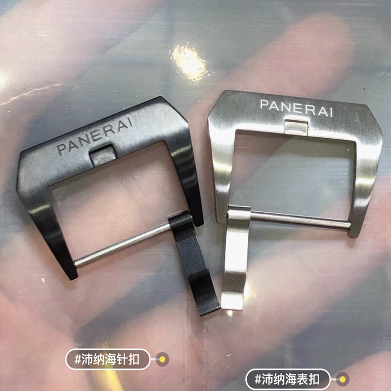 适用沛纳海表扣胖大海原款皮带胶带针扣表带扣子2022-24-26mm表扣