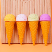 仿真食物冰淇淋甜筒模型创意DIY手工冰激凌甜品装 饰趣味食玩道具