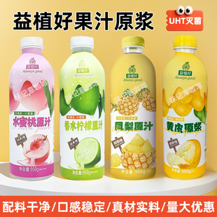 益植好黄皮原浆汁凤梨原汁果汁水果茶奶茶饮品店专用原材料950g