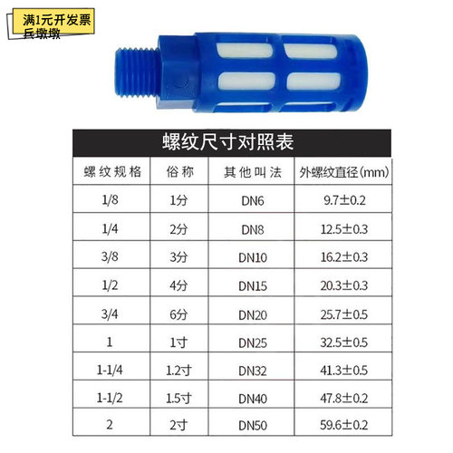 谷森PSL01气动真空消声器