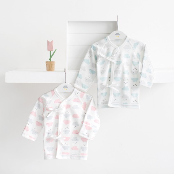 【现货】韩国正品 Cuby n mom 新生儿和尚服无荧光春秋婴幼儿上衣