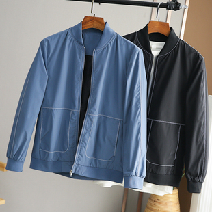 工厂尾货秋冬棒球领通勤休闲夹克衫 男装 外套 顺滑抗皱 高品福利