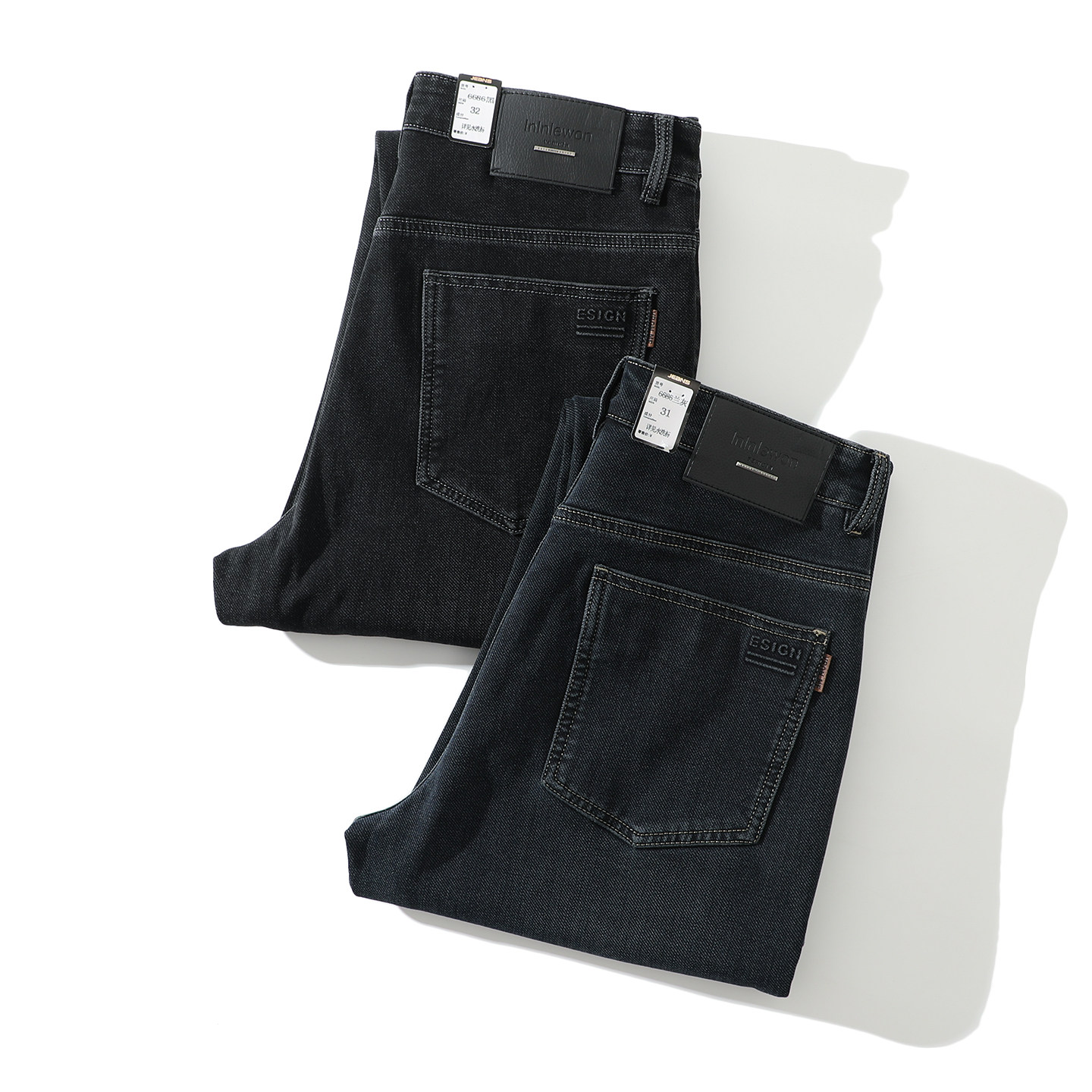 酵素水洗！四面弹力！秋冬新款男士百搭通勤小直筒休闲牛仔裤长裤,男装,牛仔裤,淘宝优惠券,粉丝福利购,淘宝优惠卷