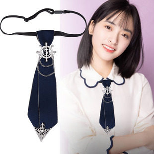 日韩女学院风衬衫 JK潮男女 装 饰商务 女领花领结ins表演领口配饰