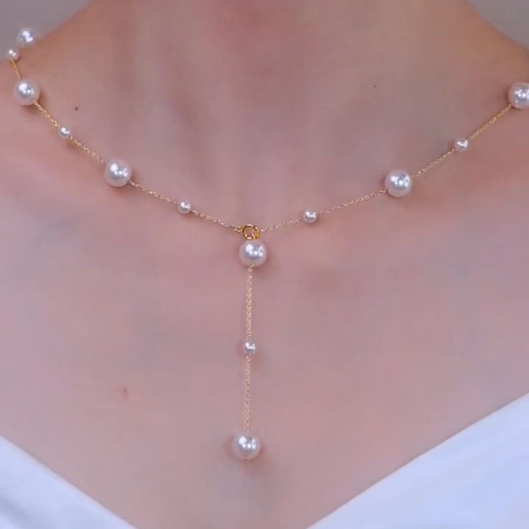 百搭珍珠满天星网红项链