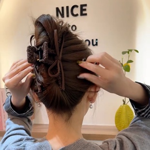 韩版时尚品质抓夹发夹女后脑勺鲨鱼夹高级感爪夹子头饰精致发饰