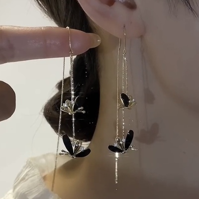蝶恋花耳坠新款潮耳饰
