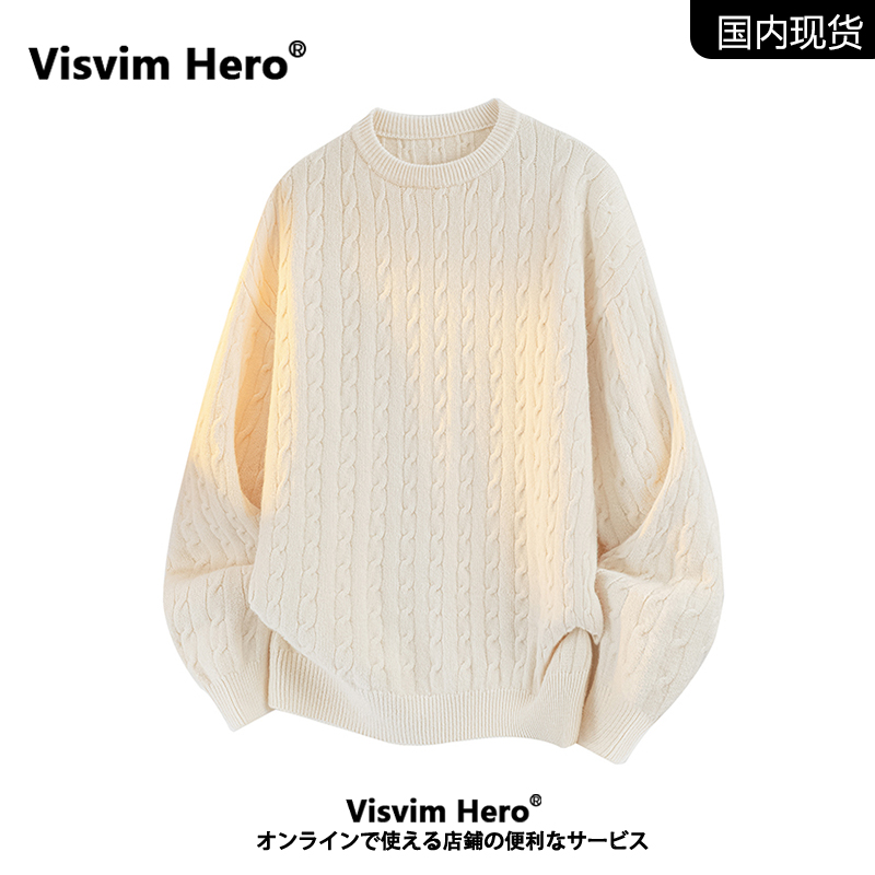 VISVIMHERO毛衣男针织衫外套