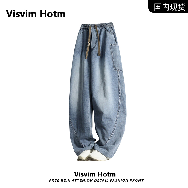 VISVIMHERO美式弯刀牛仔裤男士