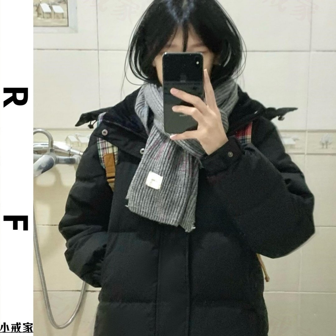可拆卸连帽羽绒棉服女冬季小众