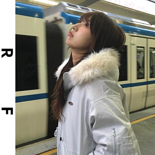 工装棉服女学生2026冬季新款大毛领国潮设计感加厚派克服棉袄外套