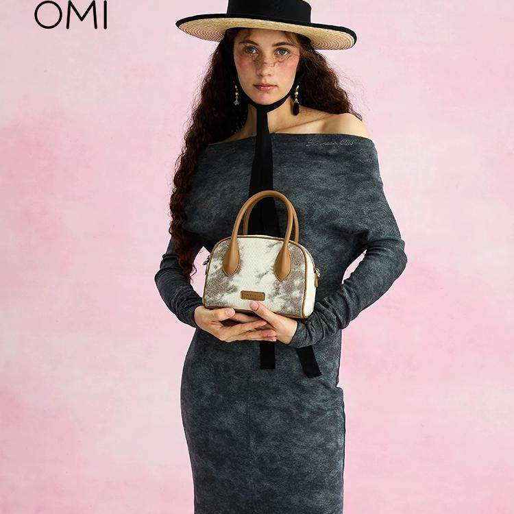 欧米omi包包女2025新款晕染吐司包女新科技美拉德设计手提便当包