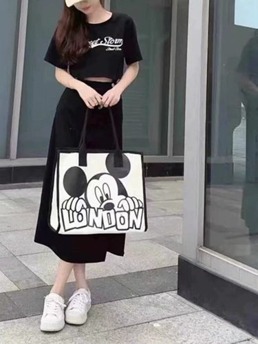 Летний шоппер, вместительная и большая сумка на одно плечо, льняная сумка для матери и ребенка