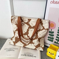 Бежевый жирный медведь (сдвоенный рисунок)