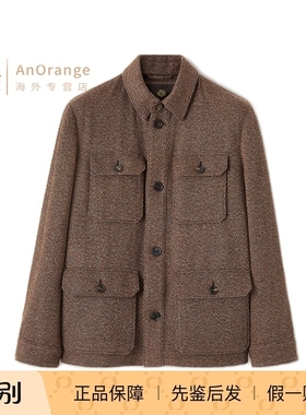 Loro piana诺悠翩雅LP男装外套多口袋亚麻羊绒衬衫夹克26春夏新款