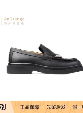 jimmy choo/周仰杰JC男鞋皮鞋2026新款黑色小牛皮Buff流苏乐福鞋