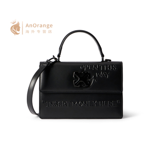 Off-White女包箭头Jitney 1.4黑色翻盖小方包手提单肩包26新款