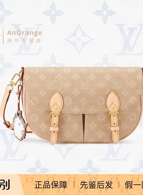 路易威登LV女包Grace猫咪联名Escape邮差包帆布单肩斜挎包M15134