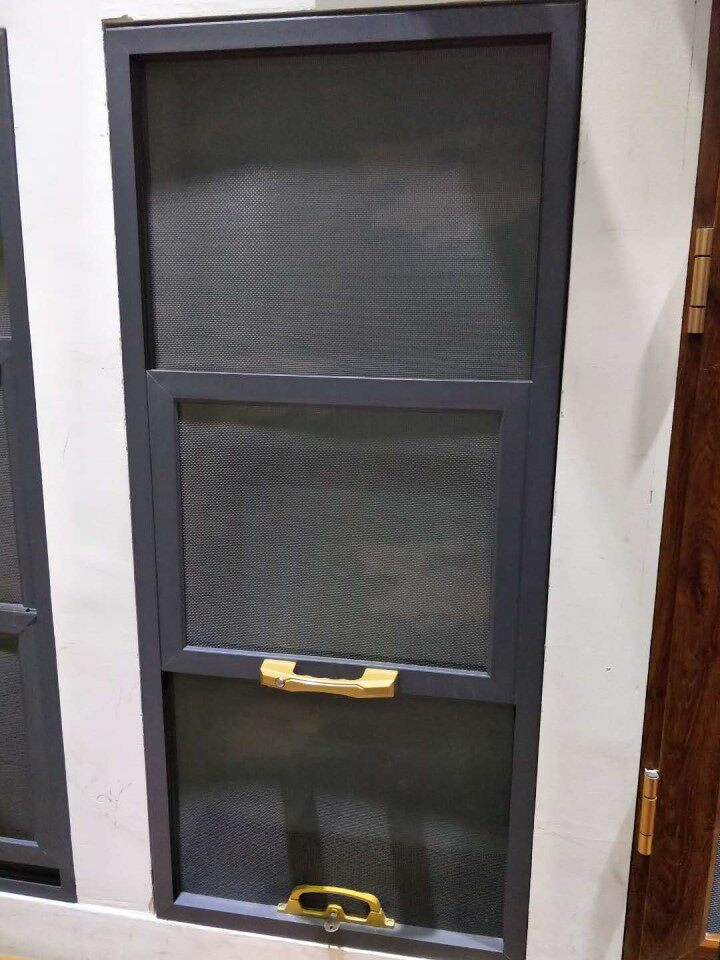 众冉防蚊防盗纱窗 金刚网三推拉式可拆卸铝合金纱窗 杭州全城定做