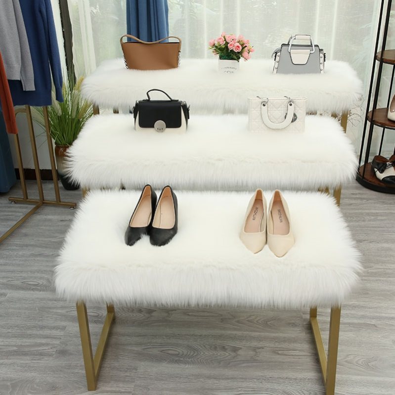 房客布置撸猫感少女ins客厅床边收纳柜毛垫书架毛垫书房长条冬季,居家布艺,地毯,淘宝优惠券,粉丝福利购,淘宝优惠卷