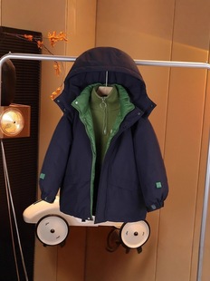 广州十三行沙河高端品牌男装百搭连帽羽绒服杭州四季青外套保暖