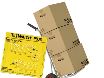 美国原装进口TILTWATCH PLUS加强型多角度防倾斜防震防损标签