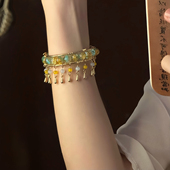 山沐手作「金阙瑶苏」新中式 古风超仙流苏开口手镯女手串配饰手饰