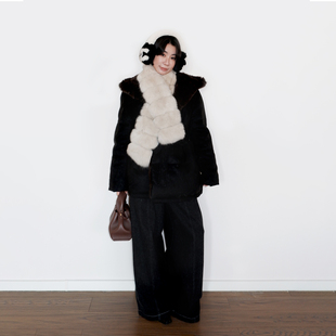 《面包围巾》冬季时尚百搭款狐狸围脖