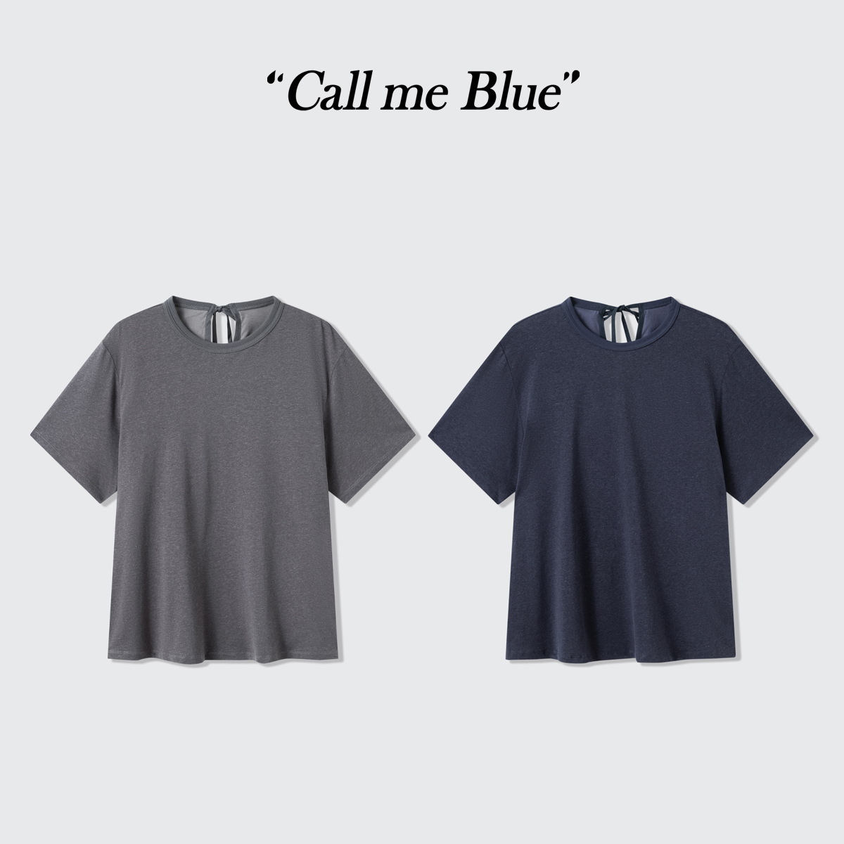 Call me Blue早秋透气亚麻棉肌理感宽松休闲懒人老钱套装