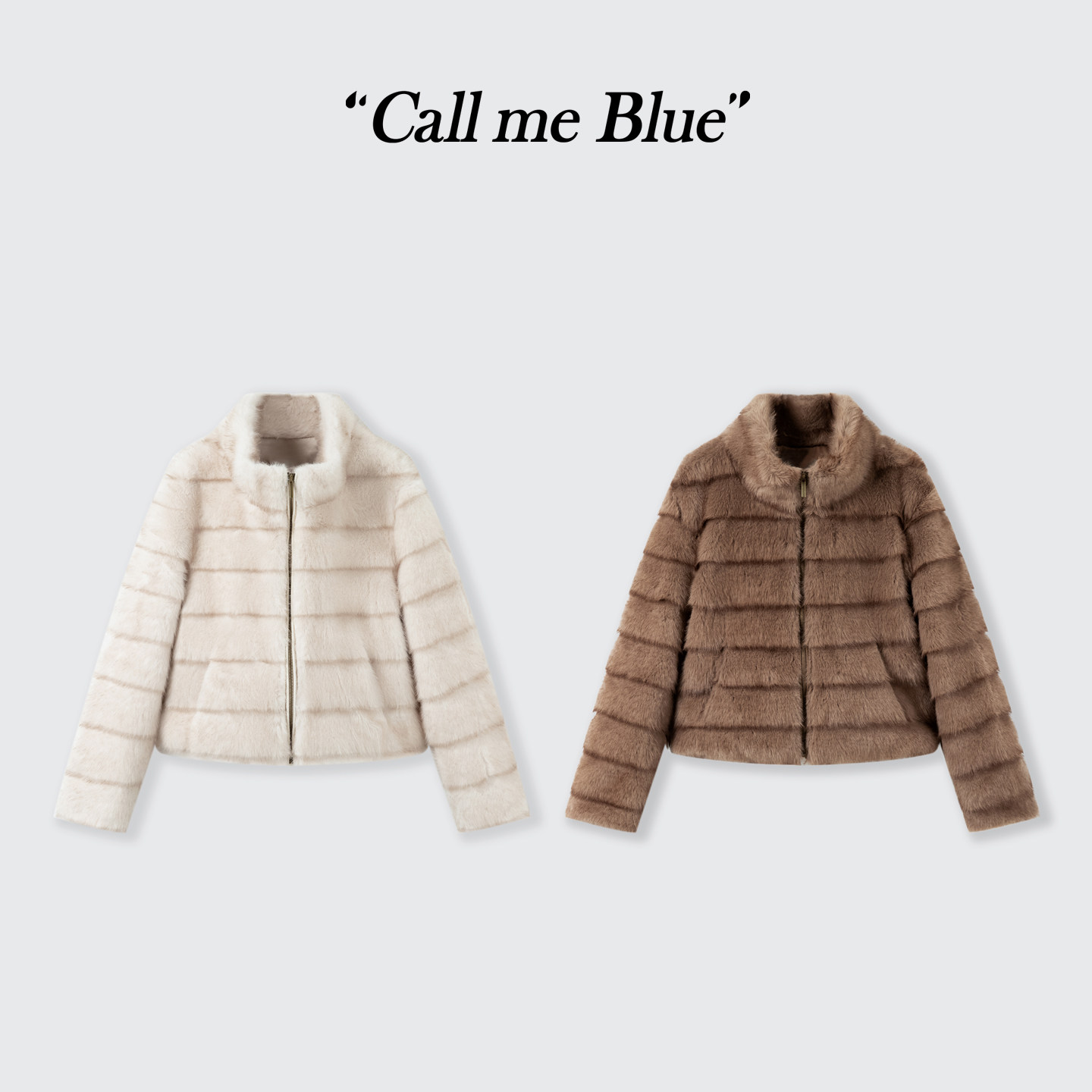 冬季百搭休闲复古龙猫纹立领环保皮草外套