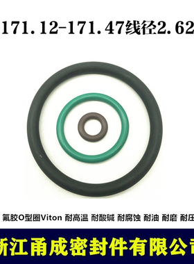 【甬成】VITON氟胶O型圈171.12/171.47*2.62 耐高温圆形FKM密封件