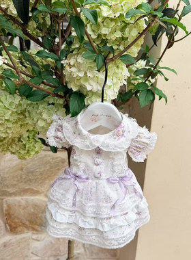 Pup pet宠物裙子春夏薄款件衣服狗狗公主裙紫雾风铃宠物纱裙预售