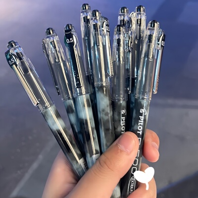 日本PILOT百乐笔P500CP考试中性笔金标大容量水笔学生高考刷题笔