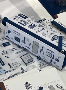 新品KOKUYO国誉eric联名笔袋高透明大容量便携扩展收纳用品文具袋