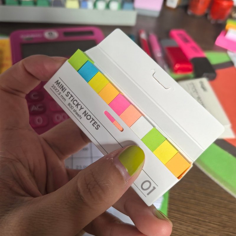 迷你彩色荧光便利贴读书笔记便签