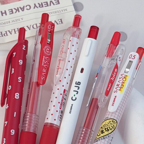 ZEBRA斑马百乐红笔JJ15中性笔老师批改作业学生标记用教师节礼物