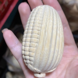 金玉满堂玉米手把件实心竹盘玩竹雕龙血金丝摆件文玩礼品瑕疵款