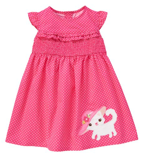 美国正品 Gymboree金宝贝 下午茶时间 女童猫咪连衣裙 现货18-24