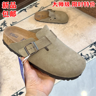 勃肯鞋男新款夏季真皮软木内增高厚底情侣博肯鞋女拖鞋外穿休闲鞋